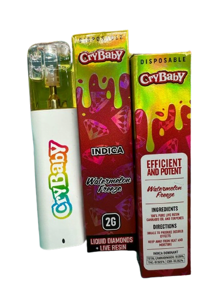 crybaby disposable watermelon freeze 2g crybaby disposable watermelon freeze 2g